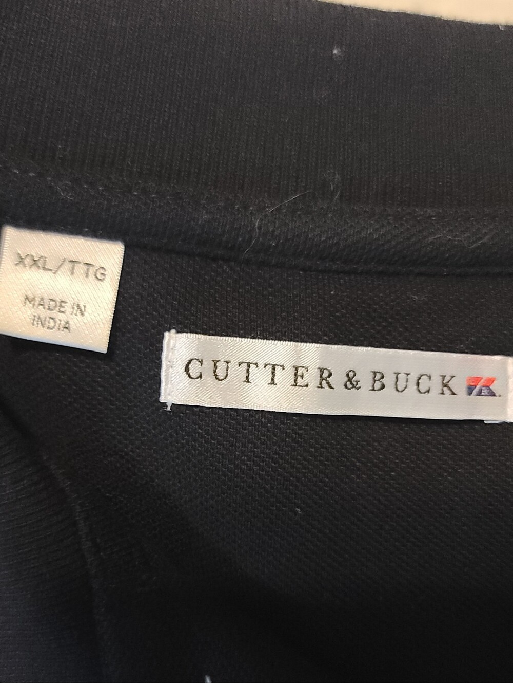 Cutter & Buck New Orleans Saints NFL Black/Gold Striped Long Polo Shirt 2XL - Picture 4 of 4